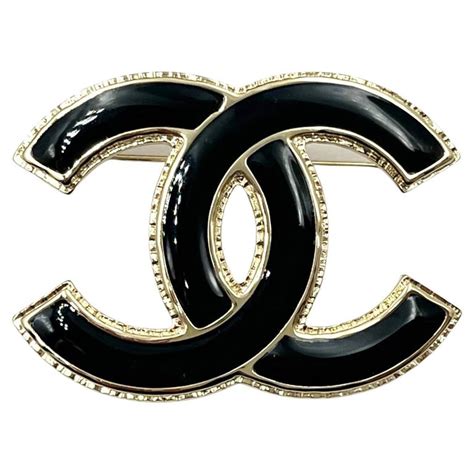 black chanel brooch|most popular chanel brooch.